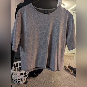 Shimmer Gray Women's Top